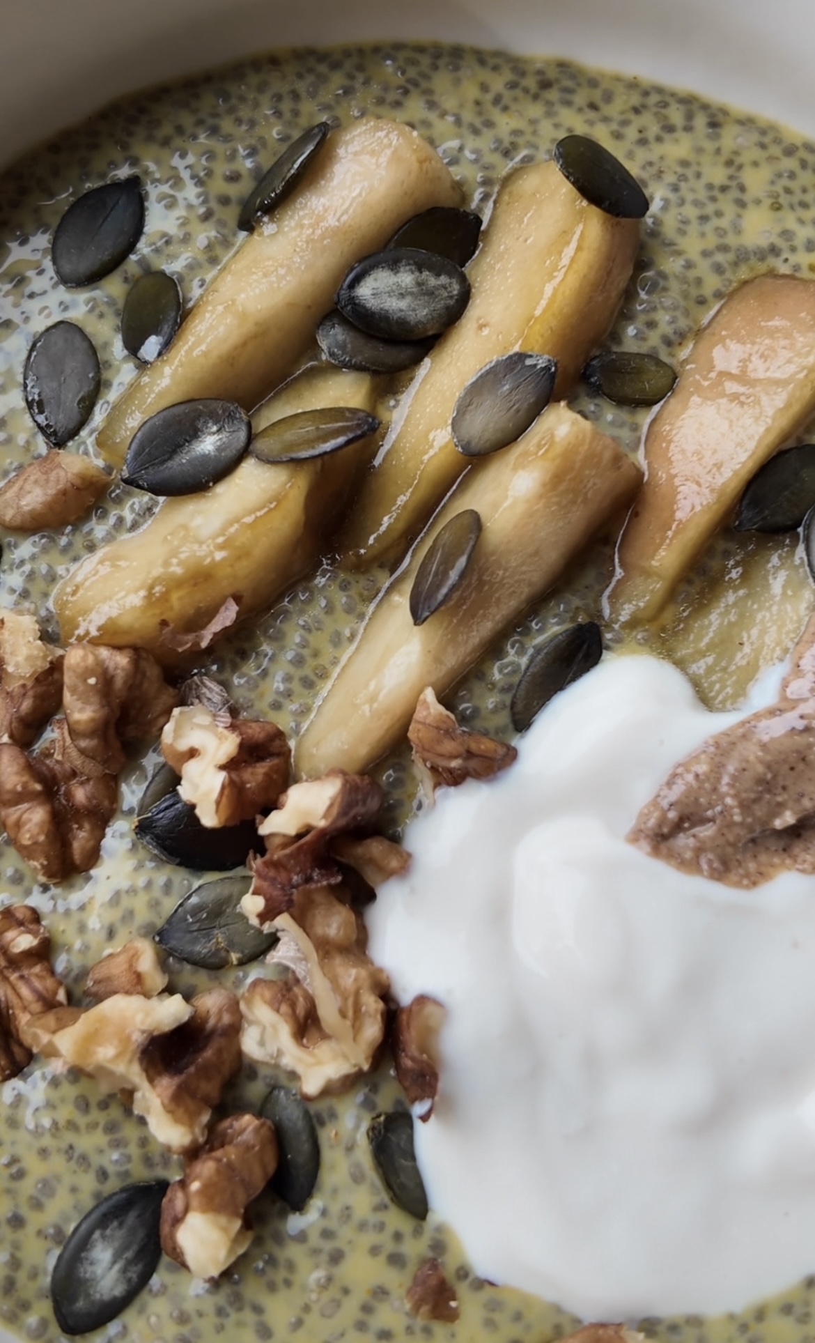 Pudding de chia poire & cannelle
